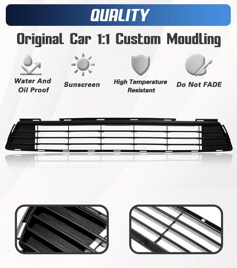 YUWUTF Front Bumper Grille Compatible with 2011-2013 Toyota Corolla Direct Replacement for 5311202280 TO1036125 - Image 3